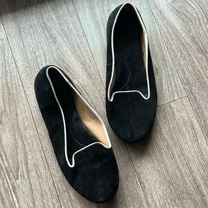 Talbots Black suede loafers